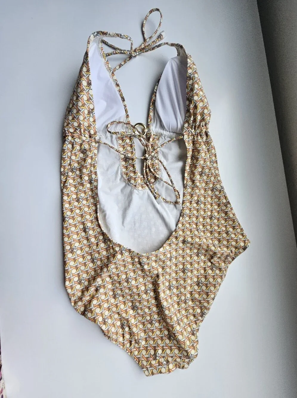 Tory Burch Logo Printed Ring One-Piece Swimsuit